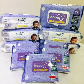 Hoppi高級敏感濕紙巾-箱購80抽*12包