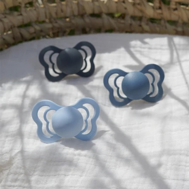 BIBS COUTURE系列拇指型矽膠奶嘴6-18M單顆-一般款(多款)