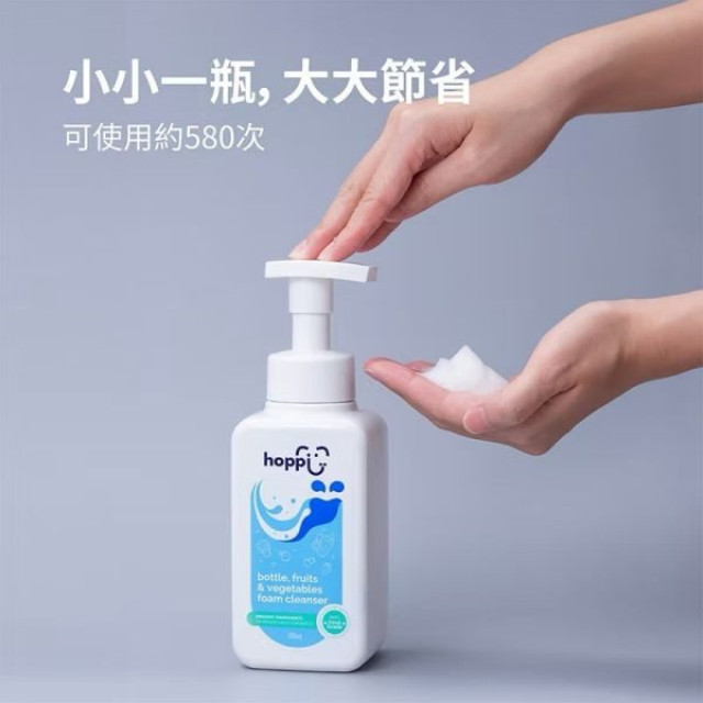 Hoppi 奶瓶蔬果清潔慕斯-箱購500ml*12瓶