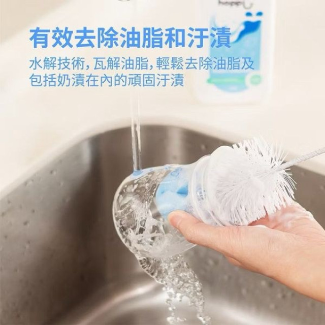 Hoppi 奶瓶蔬果清潔慕斯-箱購500ml*12瓶