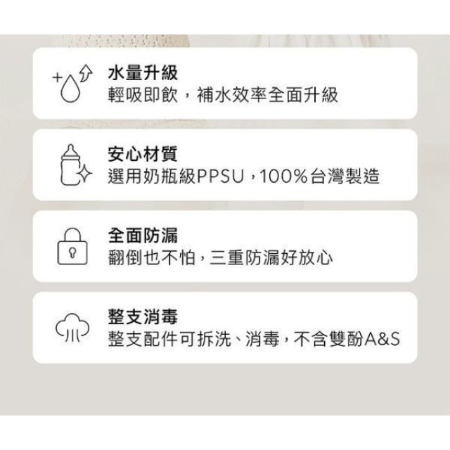 小獅王 鉑金PPSU兒童吸管水壺400ML(多款)