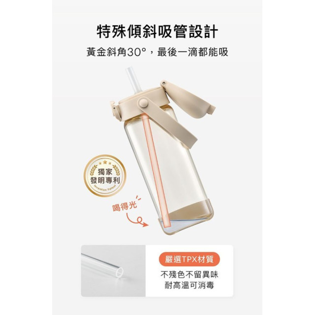 小獅王 鉑金PPSU兒童吸管水壺400ML(多款)