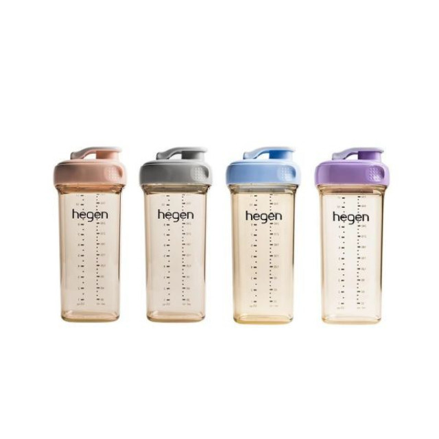 hegen 金色奇蹟PPSU多功能方圓型寬口水瓶2.0 330ml(多款)