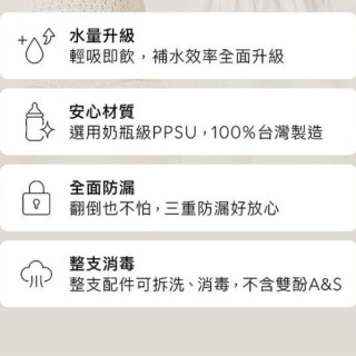 小獅王 鉑金PPSU兒童吸管學習水杯300ML(多款)