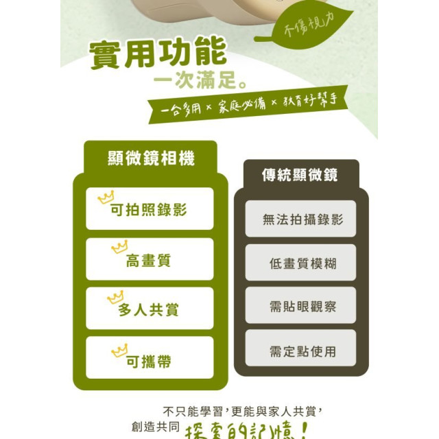 STEAM探索系列 LJ兒童顯微鏡相機