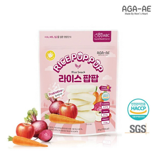 AGA-AE 益生菌寶寶米餅20g(多款)