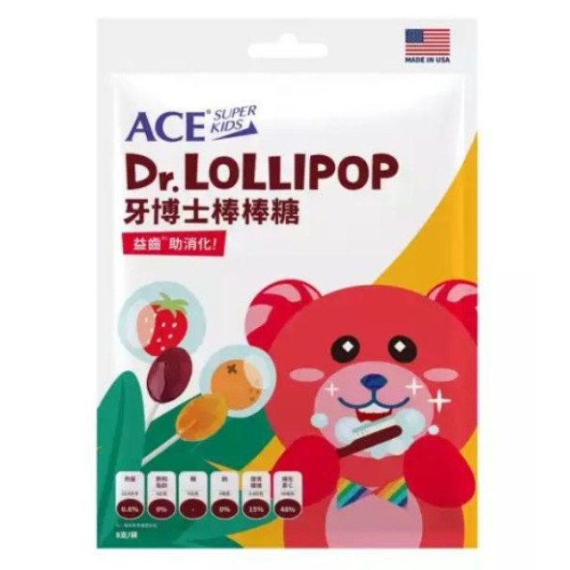 ACE SUPERACE KIDS牙博士棒棒糖 8支/袋(多款)