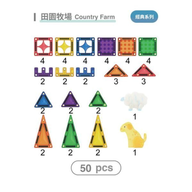 MNTL 小小磁力片旅行冒險3件組