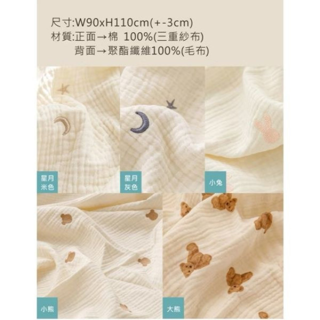 BUNNY PAPA 雙面用棉被/豆豆蓋毯(多款)