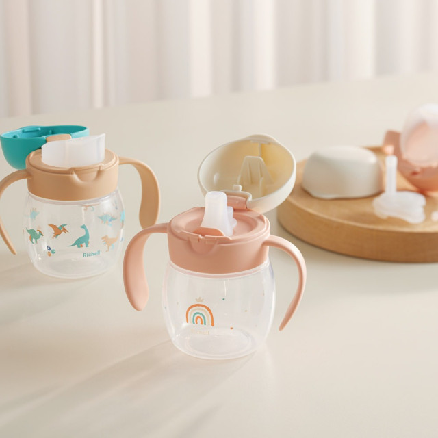 Richell 利其爾T.L.I第四代三階段經典水杯組(多款)