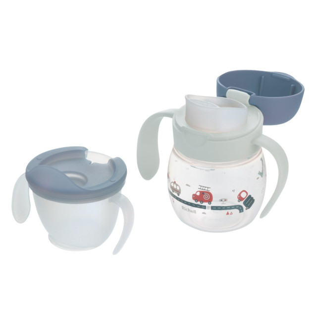 Richell 利其爾T.L.I第四代二階段水杯組合-訓練/直飲(多款)