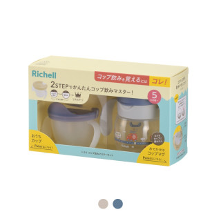 Richell 利其爾T.L.I第四代二階段水杯組合-訓練/直飲(多款)