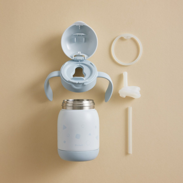 Richell 利其爾 T.L.I第四代吸管不鏽鋼杯300mL