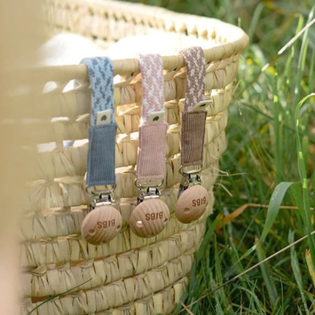 BIBS 有機棉編織奶嘴鍊(多款)