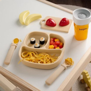 hegen 成長餐桌兒童餐具 學習餐盤