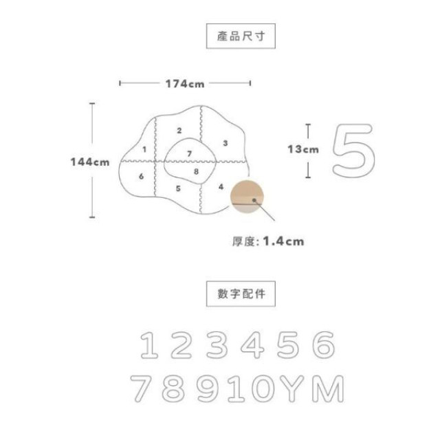 Pato Pato 成長遊戲地墊 厚度14mm(多款)