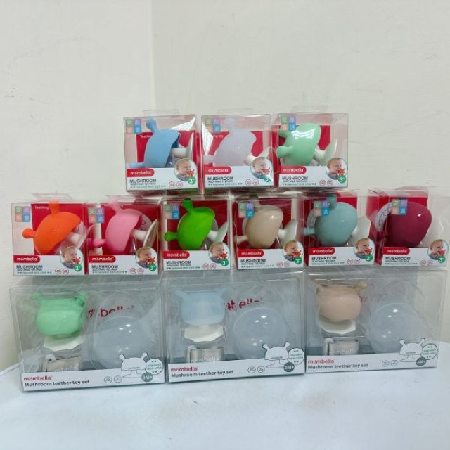 MOMBELLA-啾比小蘑菇固齒器套組(多款)