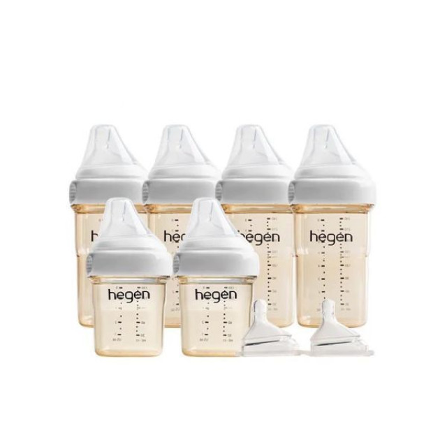 hegen 小金奶瓶 X 防脹氣奶嘴組