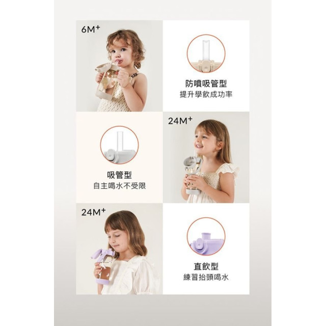 小獅王 鉑金PPSU兒童吸管水壺400ML(多款)