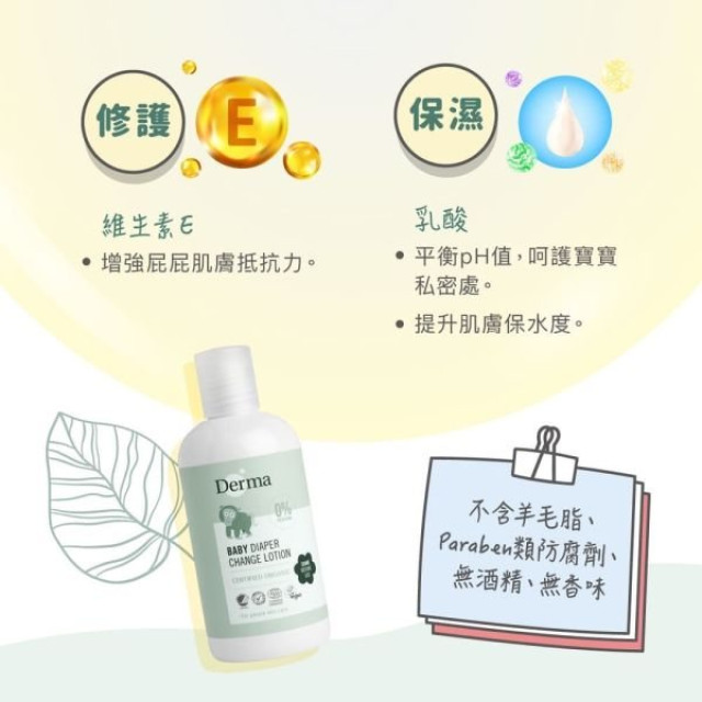 Derma 寶寶乾洗屁屁防護乳250ml