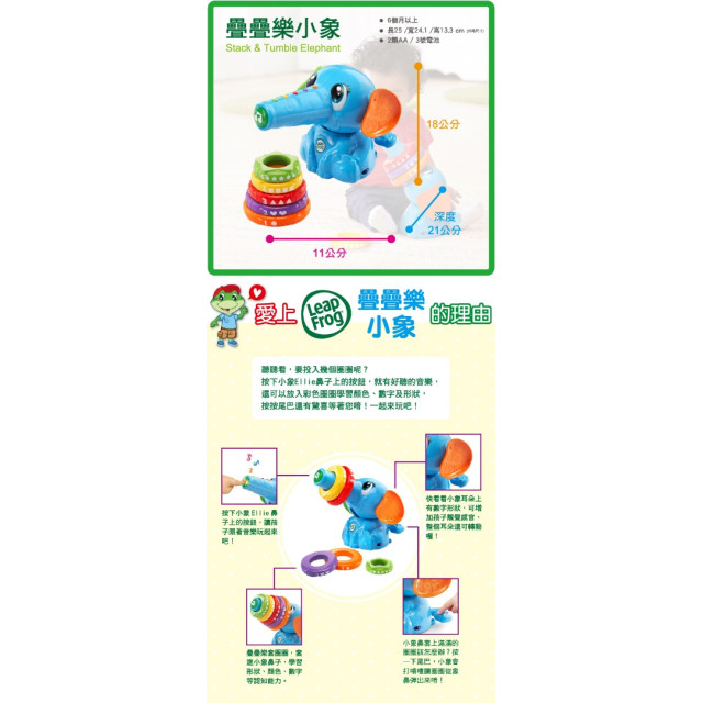 LeapFrog 疊疊樂小象