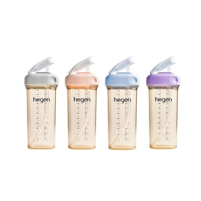 hegen PCTO™ 輕飲時光PPSU方圓型寬口吸管杯3.0 330ml(多款)