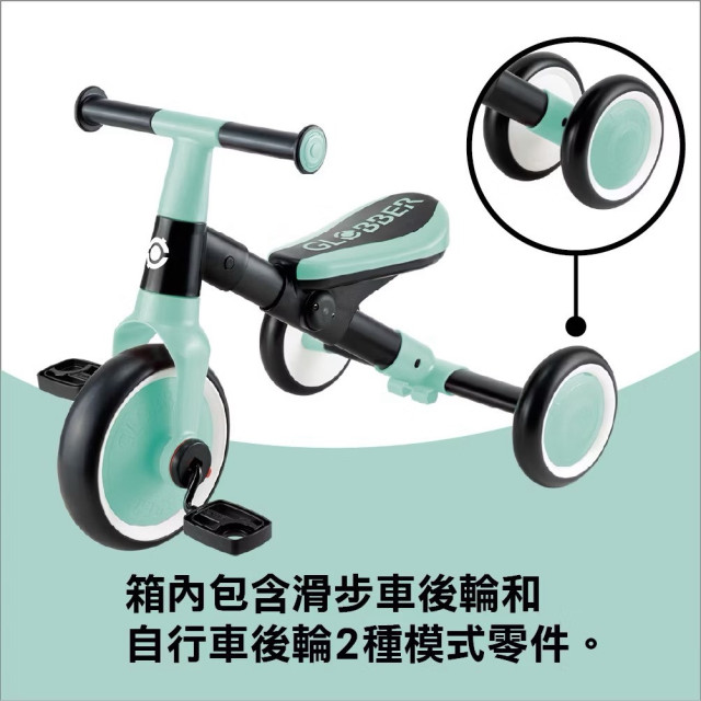GLOBBER LEARNING TRIKE 2合1多功能滑步腳踏車(多款)