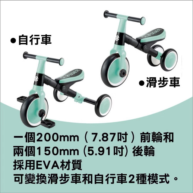 GLOBBER LEARNING TRIKE 2合1多功能滑步腳踏車(多款)