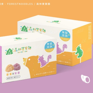森林麵食 雙色寶寶麵-蕃薯X紫心蕃薯240g/盒