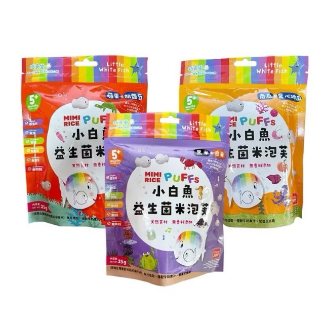 幼食堂 小白魚益生菌米泡芙(多款)