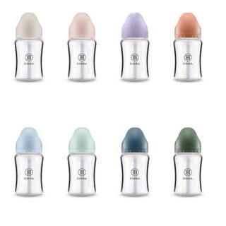 小獅王 蘊蜜質金玻璃寬口防脹氣奶瓶180ml