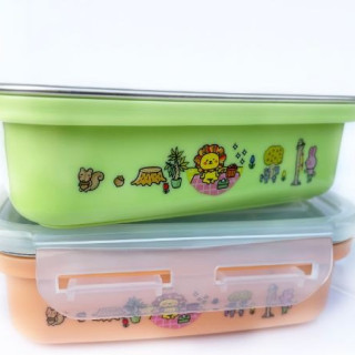 獅子寶寶 不鏽鋼餐具-方型盒(多款)