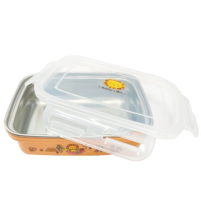 獅子寶寶 不鏽鋼餐具-方型盒(多款)