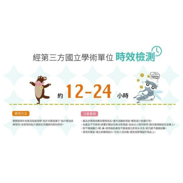 獅子寶寶 精油防蚊貼小獅寶造型12片/盒