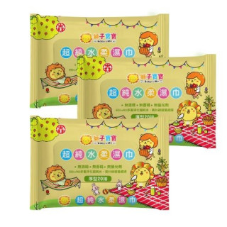 獅子寶寶 超純水柔濕巾箱購-20抽*36包/箱