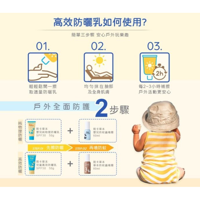 諾卡草本 高效防曬乳SPF50(3+)