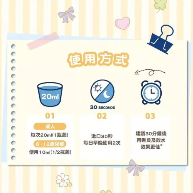 齒妍堂 三麗鷗浪漫限定晶透漱口水310g(多款)