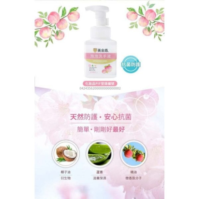 黃金盾 泡泡洗手液300ML(多款)