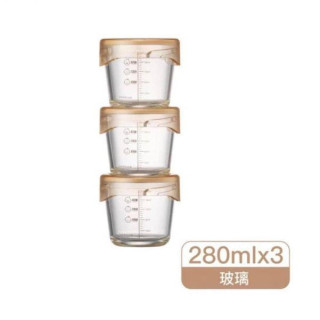 樂扣樂扣 轉轉蓋寶寶副食品調理盒3入組-280ml