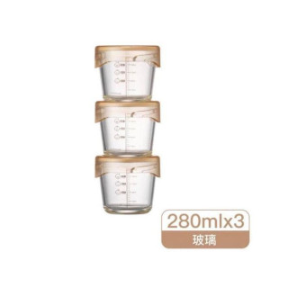 樂扣樂扣 轉轉蓋寶寶副食品調理盒3入組-280ml