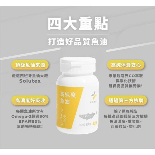 藥師健 EPA80高純度魚油-90顆/瓶