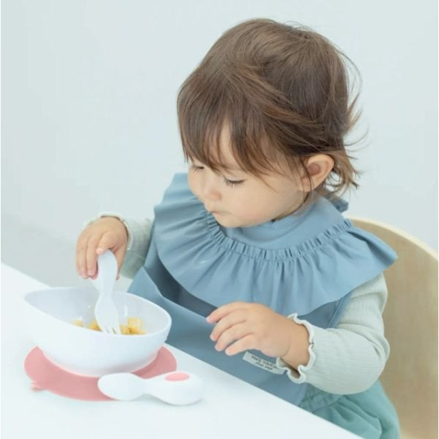 英國doddl秒拾餐具 - 人體工學兒童學習餐具 - 碗有引力秒吸餐碗 -乾燥玫瑰粉