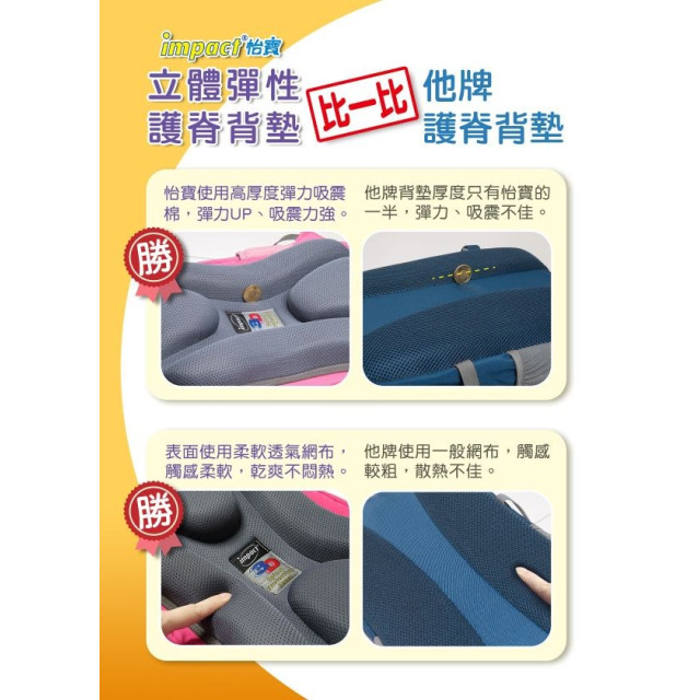 怡寶 成長型護脊書包(多款)