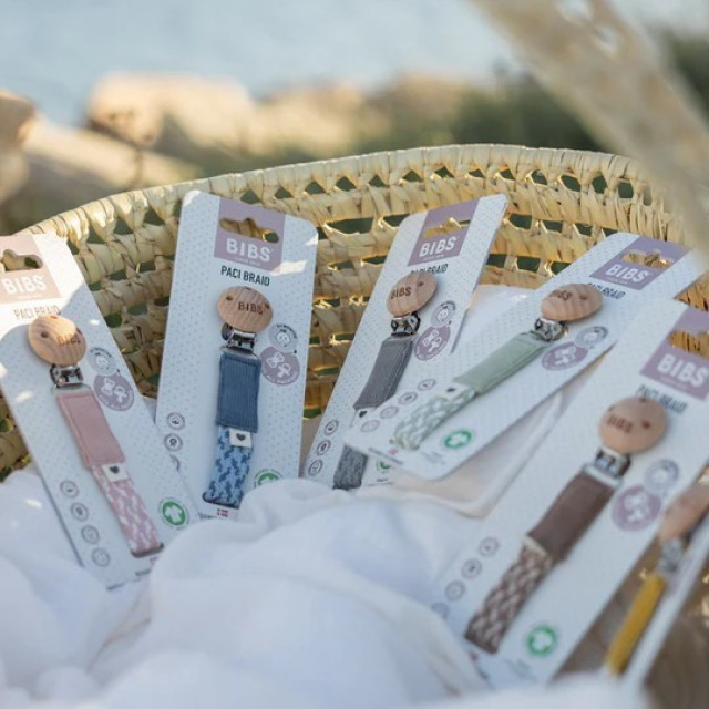 BIBS 有機棉編織奶嘴鍊(多款)