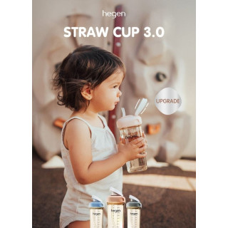 hegen PCTO™ 輕飲時光PPSU方圓型寬口吸管杯3.0 330ml(多款)