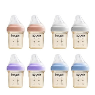 hegen 金色奇蹟 PPSU 多功能方圓型寬口奶瓶雙瓶組-150ML(多款)