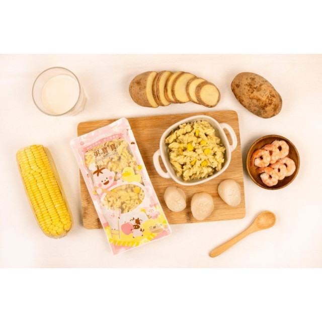 無毒農冷凍 螺旋麵-白醬奶香海老螺旋麵