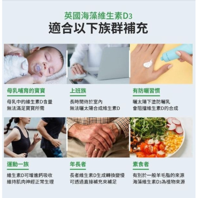 無毒農 益菓保-英國海藻維生素D3