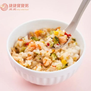 捷捷 寶寶副食品-2-S9蒜香蝦蝦燉飯(180g*2盒)