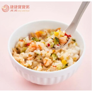捷捷 寶寶副食品-2-S9蒜香蝦蝦燉飯(180g*2盒)